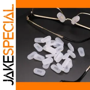 Silicone Nose Pads for Eyewear - Black/White, Large & Small