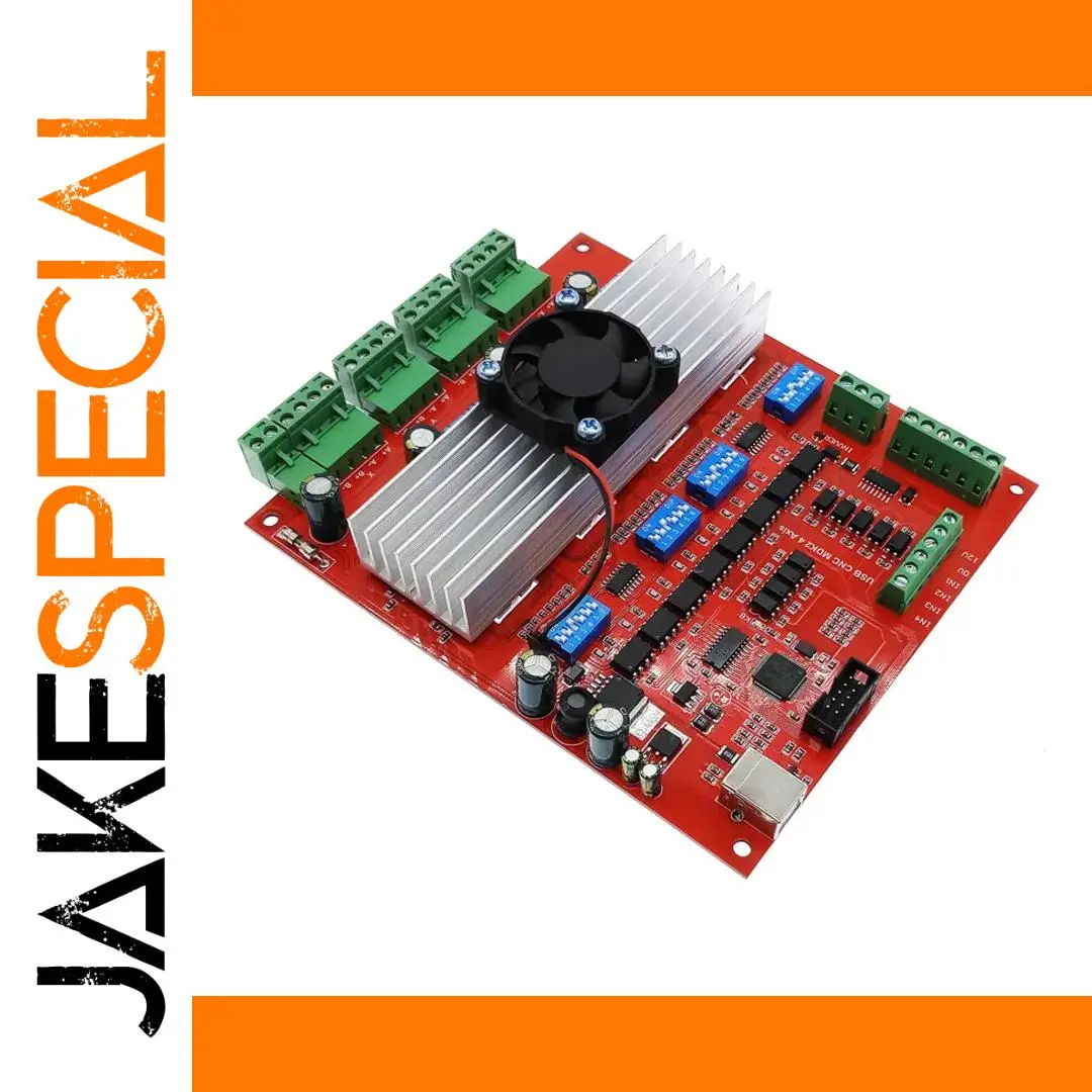 Red 4-Axis CNC Control Board with USB 1 Red 4-Axis CNC Control Board with USB
