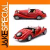 Vintage 1936 Red Diecast Model Car, 1:28 Scale