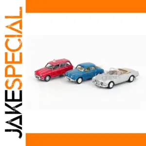 Vintage 1:87 Scale Diecast Car Model in Assorted Colors