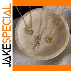 Gold Stainless Steel Pendant Necklace JDN0207009