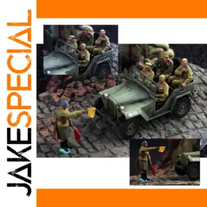 Soviet Military Scene Model 1:72 Resin Kit