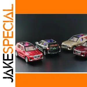 Miniature BMW X7 Diecast Model in Red and Black