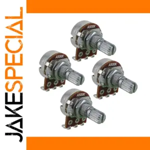 Mini Guitar Potentiometer Set with Metal Bodies