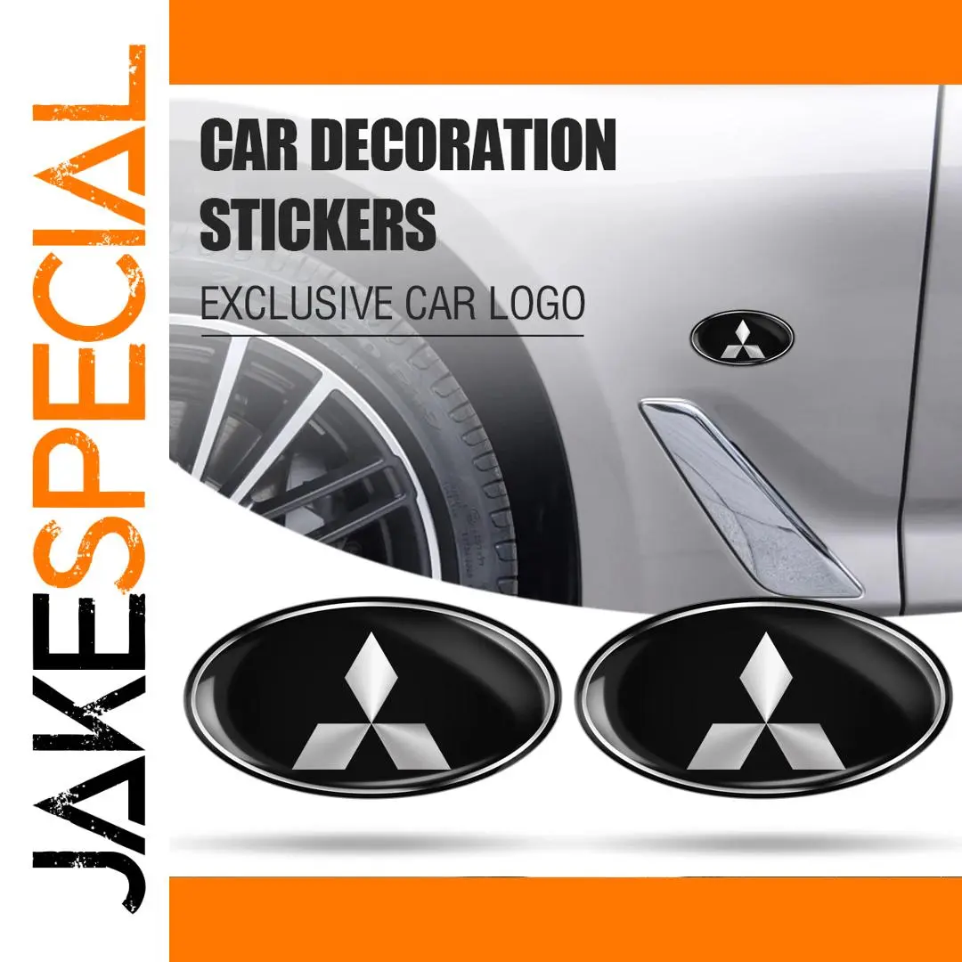 Mitsubishi Trunk Decor Stickers Set (4 pcs) 1 Mitsubishi Trunk Decor Stickers Set (4 pcs)