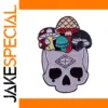 Gothic Punk Mushroom Skull Enamel Pin