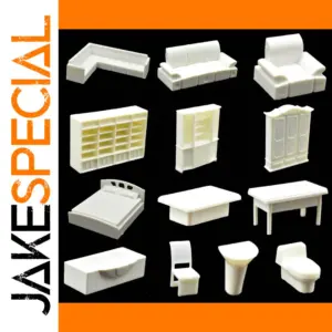 Miniature 1:50 Scale Furniture Set for Dioramas