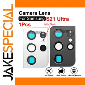 Samsung Galaxy S21 Ultra Camera Lens Set in Black or Silver