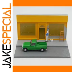 Vibrant Green 1/43 Die-Cast Pickup Truck Model