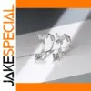 Silver Bow & Butterfly Zircon Earrings ED0287