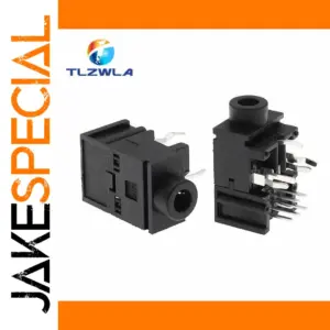 Five 3.5mm Female Audio Connectors with DIP Sockets