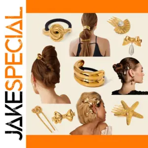 Gold Stainless Steel Hair Accessories Collection