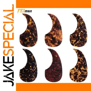 Tortoiseshell Pickguard Sticker for Acoustic Guitars