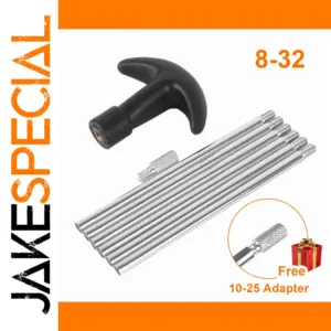 Silver Gun Cleaning Rod Set with Threaded Compatibility