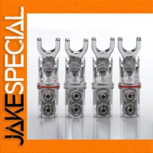 Premium 47mm Rhodium-Plated Y Spade Speaker Terminals