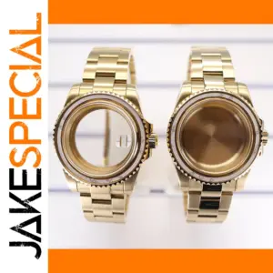 40mm Gold Stainless Steel Watch Case for Custom Builds