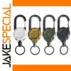 Outdoor Retractable Keychain with Steel Wire Rope