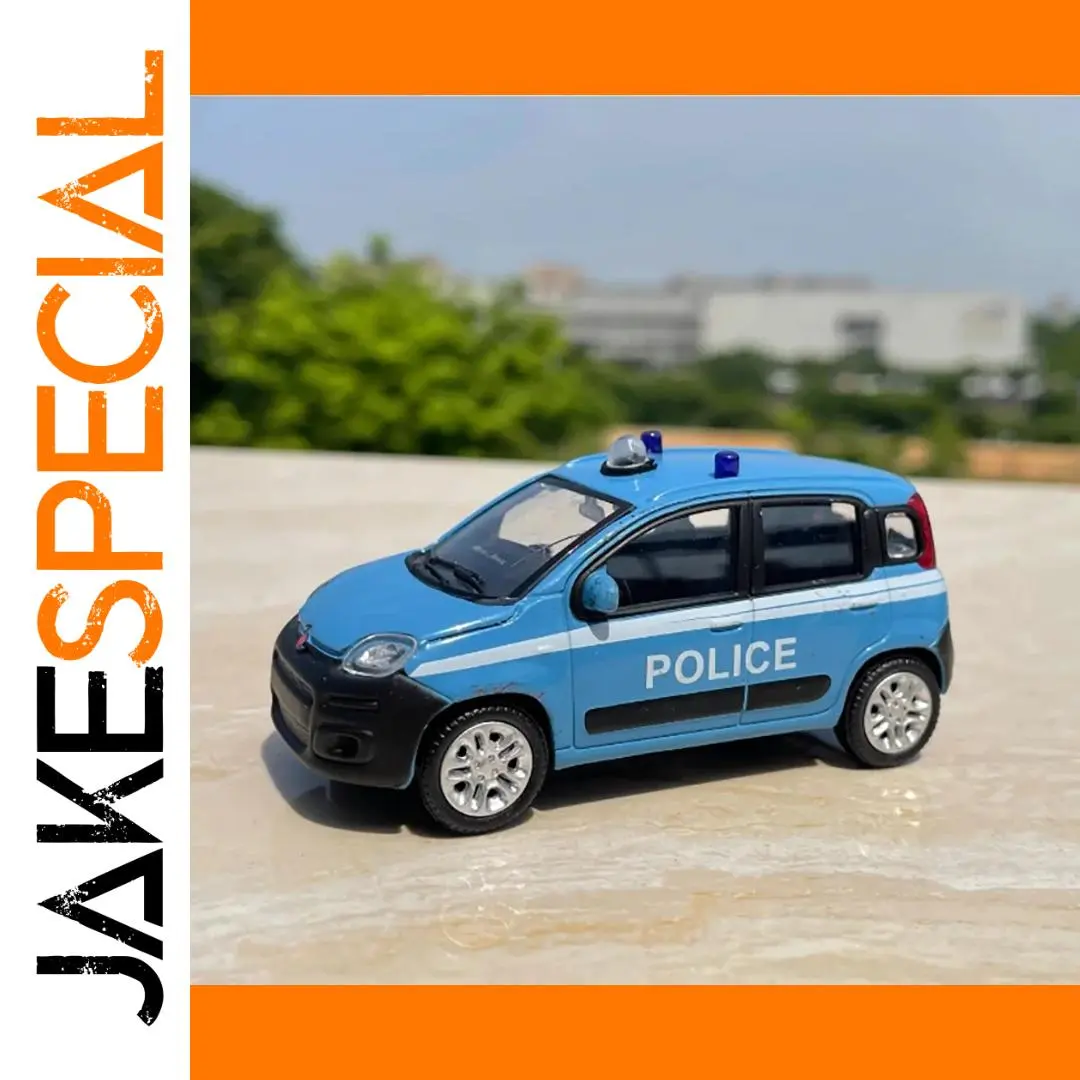 1:43 Scale Police Car Model with Vintage Charm 1 1:43 Scale Police Car Model with Vintage Charm