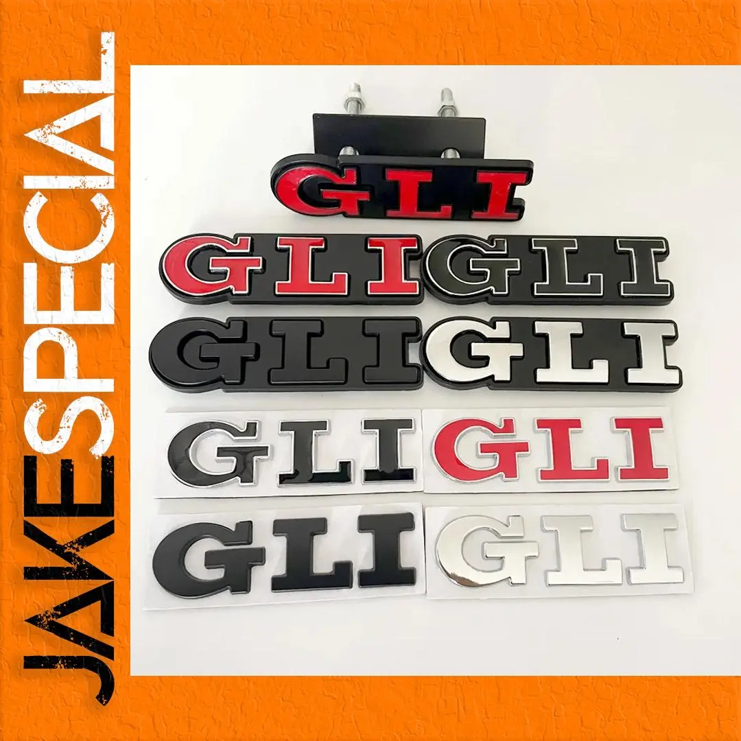 Volkswagen GLI Badge 9.1cm Metal Emblem 1 Volkswagen GLI Badge 9.1cm Metal Emblem
