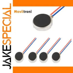 Set of Five Micro DC Vibration Motors 10x2-3.4mm