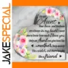 Acrylic Heart Keepsake for Aunt