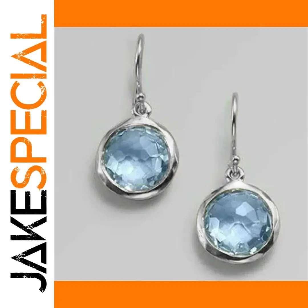 Silver Blue Drop Earrings for Women 1 Silver Blue Drop Earrings for Women