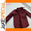 Red & Black Checkered Doll Shirt for 12-Inch Figures