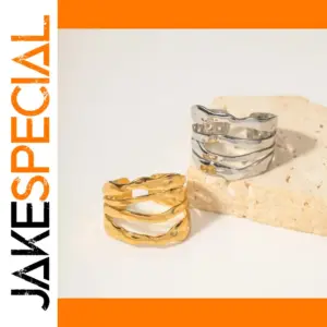 Multi-Layer Open Finger Ring in Stainless Steel