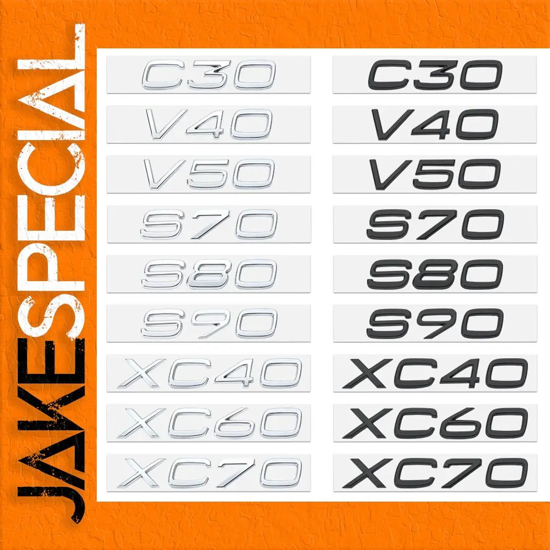 Premium Vehicle Badge Emblem Set - 176mm x 22mm 1 Premium Vehicle Badge Emblem Set - 176mm x 22mm