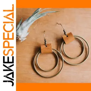 Vintage Double Circle Earrings for Women