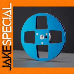 Blue Aluminum Tape Reel for Reel-to-Reel Recorders