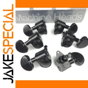 Wilkinson WJ303 Black Tuning Pegs Set for Guitars