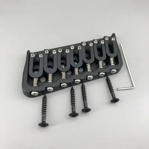 7-String Multi-Scale Guitar Bridge Black 7 7-String Multi-Scale Guitar Bridge Black - Image 7