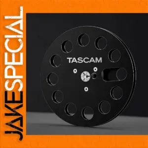 7-Inch Black Aluminum Tape Reel for Reel-to-Reel Recorders