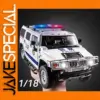 Realistic 1:18 Police SUV Diecast Model