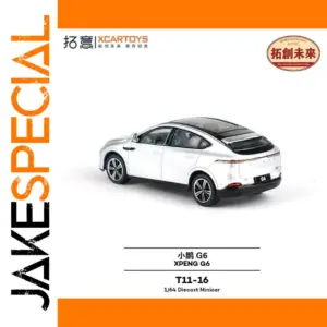 Xpeng G6 Silver Diecast Scale Model in 1/64