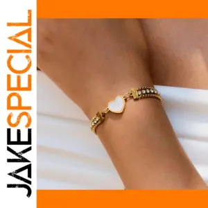 Elegant Stainless Steel Gold-Tone Women's Bracelet