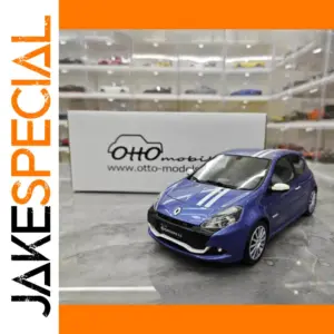 Vivid Blue Renault Clio 3 RS 1/18 Scale Model