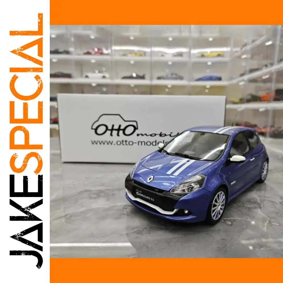 Vivid Blue Renault Clio 3 RS 1/18 Scale Model 1 Vivid Blue Renault Clio 3 RS 1/18 Scale Model