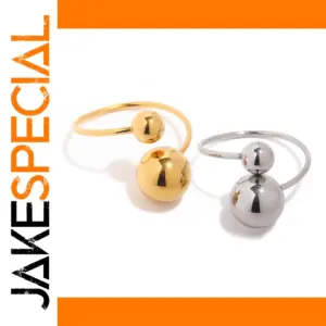 Modern Stainless Steel Geometric Ring for Women