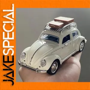 Vintage Volkswagen Beetle Diecast Model, 12.5 cm