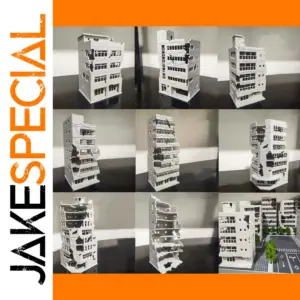 Battle-Damaged Urban Building Model Kit 1:100/150