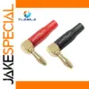 2PCS 4mm L-Shaped Banana Plugs for Audio
