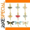 Stainless Steel Ballet Dragonfly Charms Set