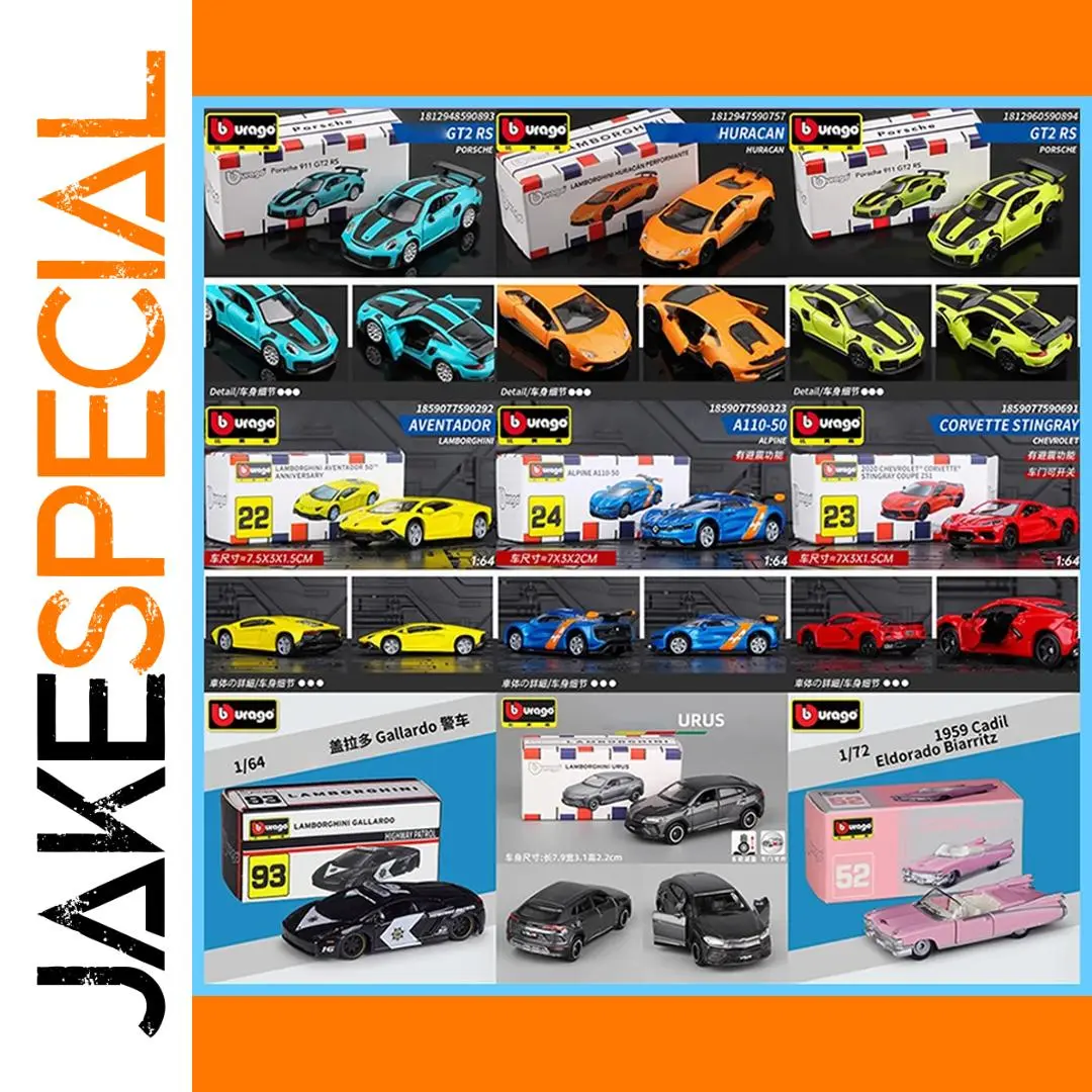 Diecast Alloy Car Collection 1:64 Scale 1 Diecast Alloy Car Collection 1:64 Scale