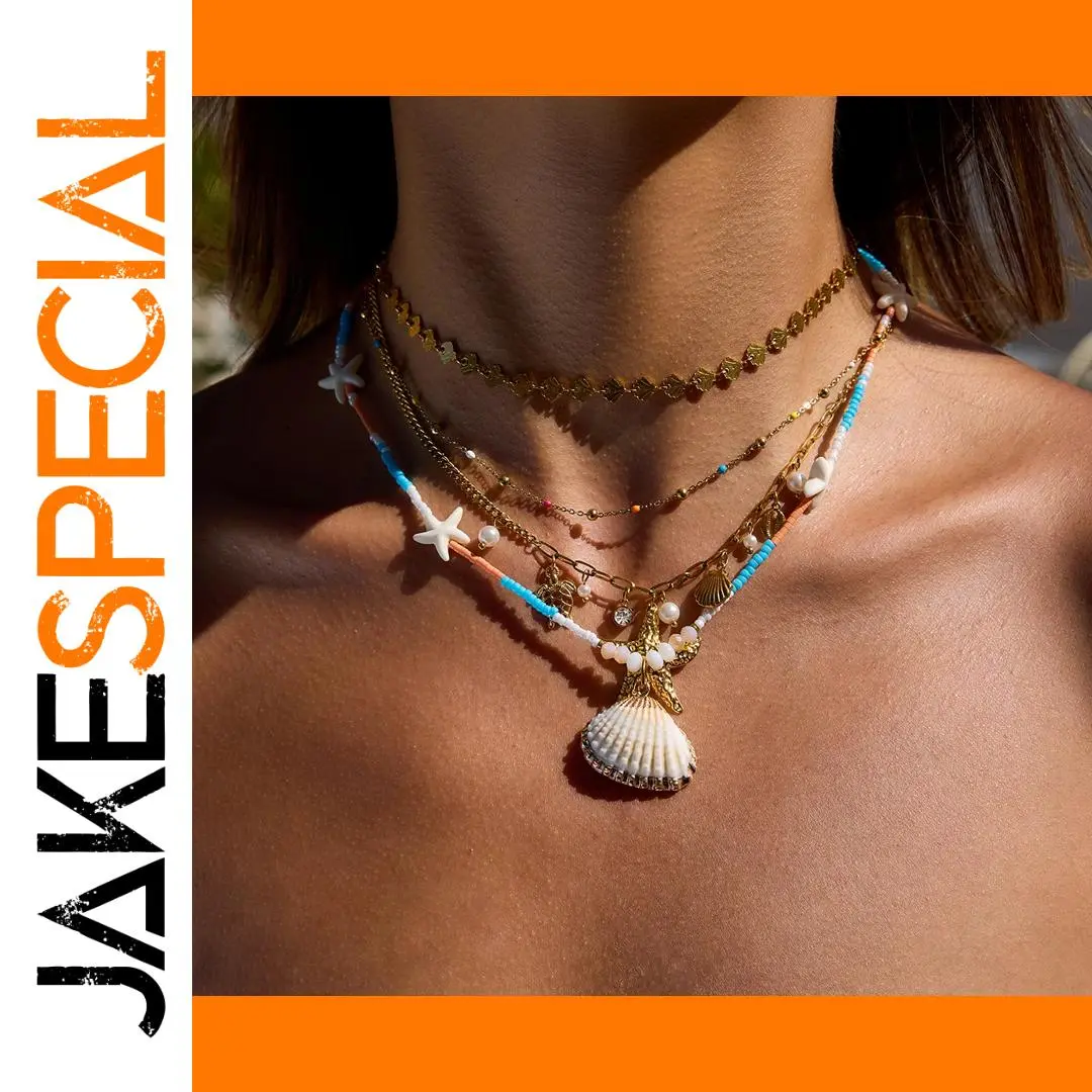 Stainless Steel Beach Vacation Necklace 1 Stainless Steel Beach Vacation Necklace