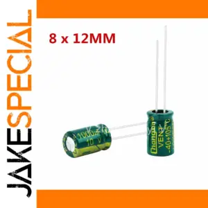 1000µF 10V Electrolytic Capacitor 8x12mm Pack Options
