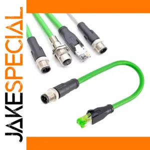 Rugged M12 to RJ45 Connector Cable Set