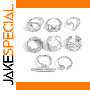 Unisex Stainless Steel Geometric Ring 2.5mm