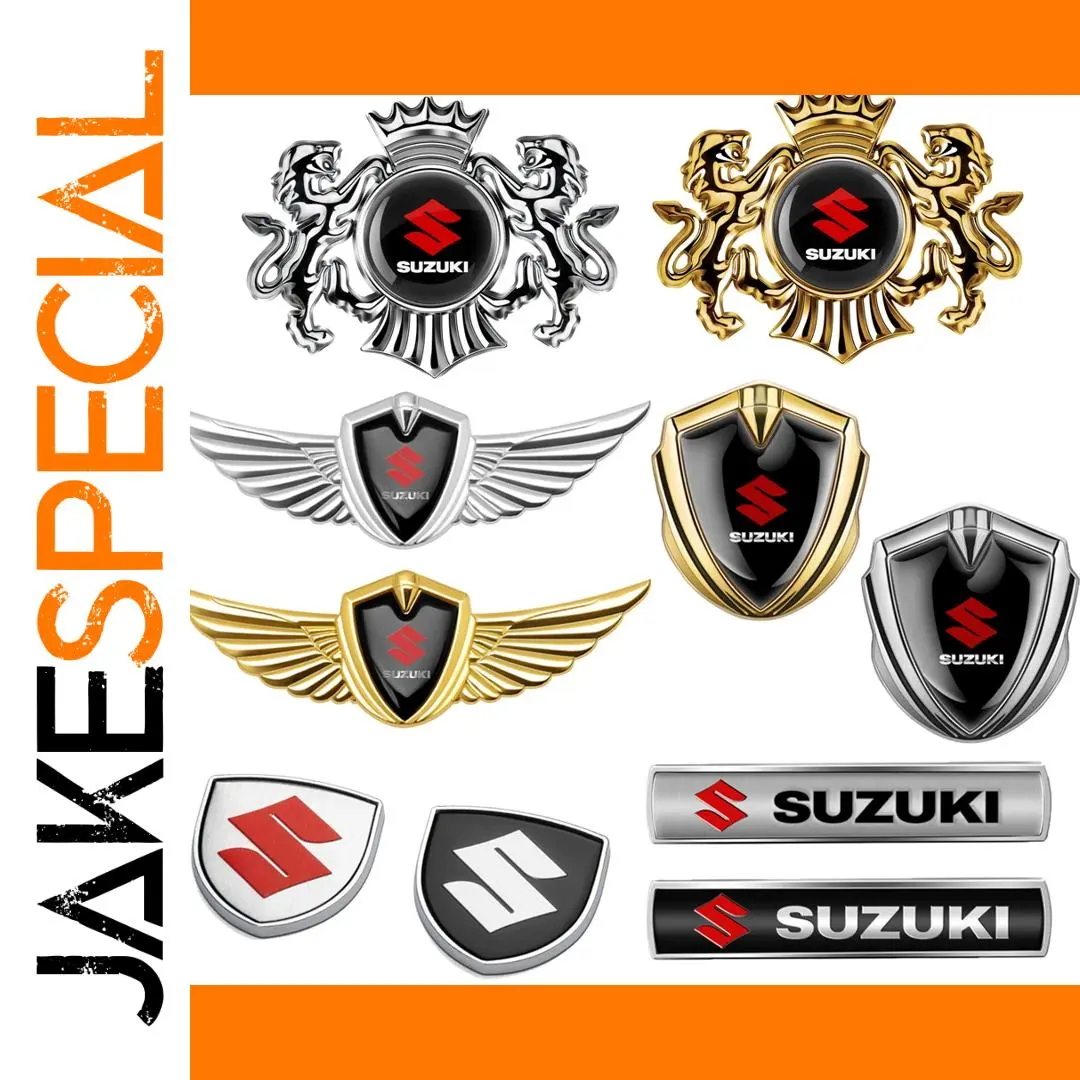 Suzuki Metal Badge Alloy Emblem for Vehicles 1 Suzuki Metal Badge Alloy Emblem for Vehicles